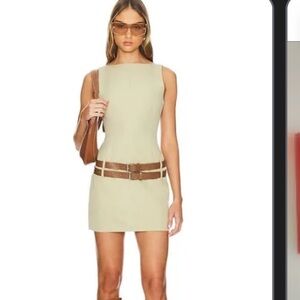 Zara mini dress with double belt. Size XS. Brand new with tag